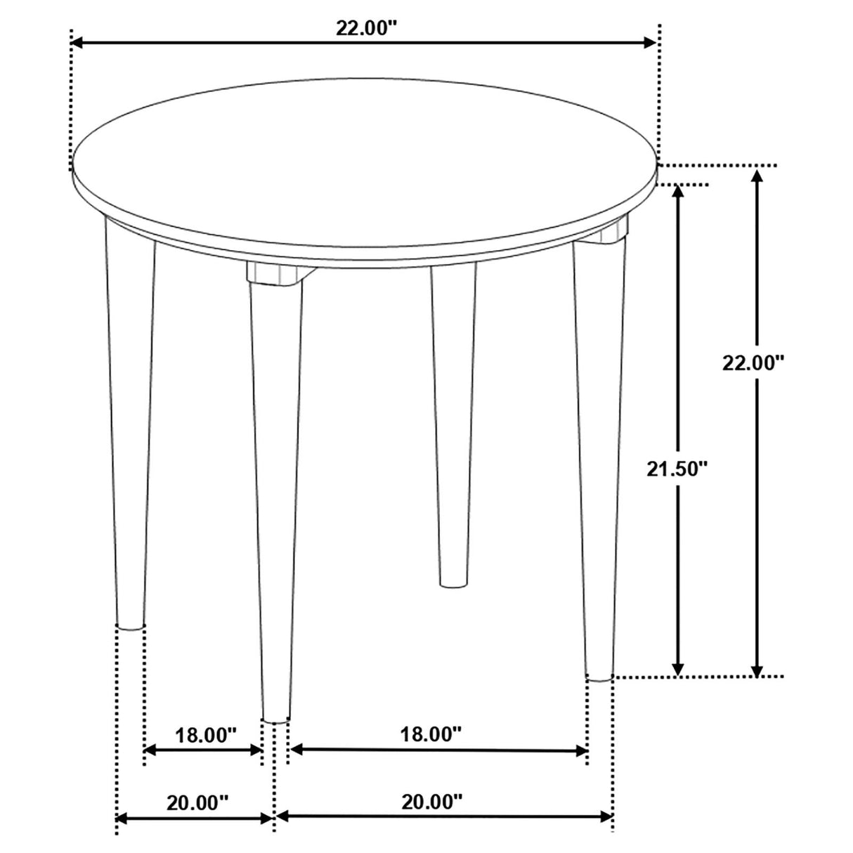 Aldis Round Marble Top End Table White and Natural from Coaster - Luna Furniture