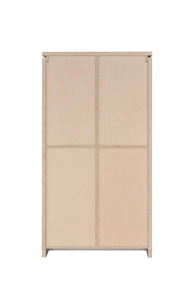 Alejo Gray Driftwood 2-Door Tall Cabinet from Coaster - Luna Furniture