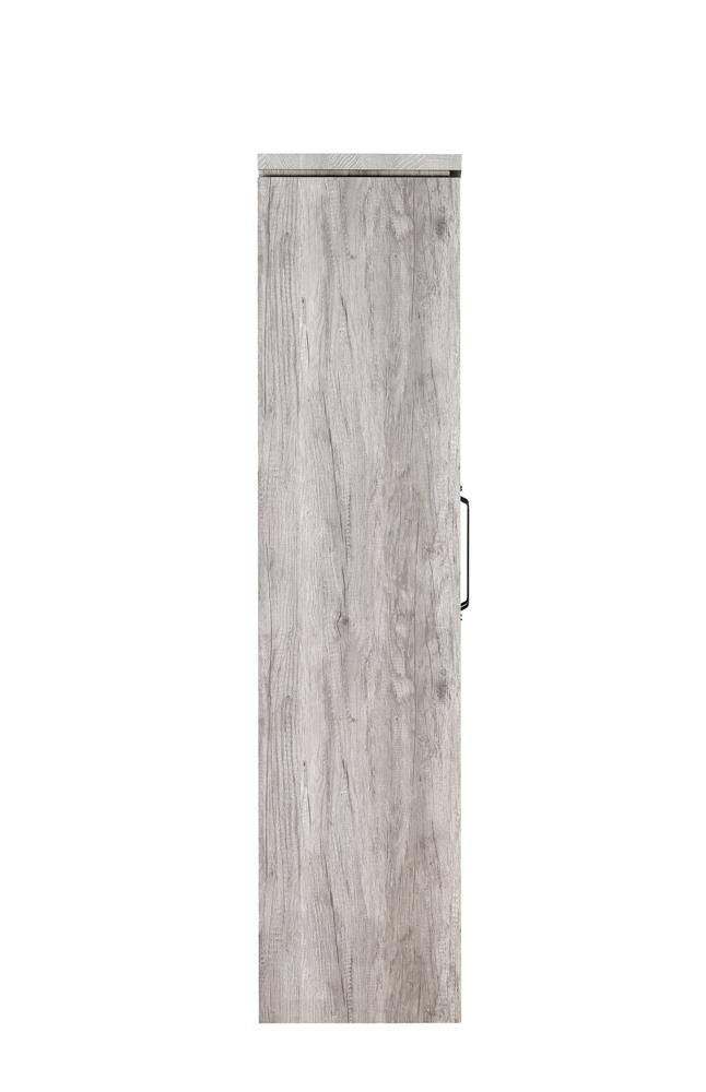 Alejo Gray Driftwood 2-Door Tall Cabinet from Coaster - Luna Furniture