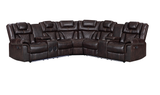 Alexa2023 Brown Reclining Sectional - Alexa2023 Brown - Luna Furniture