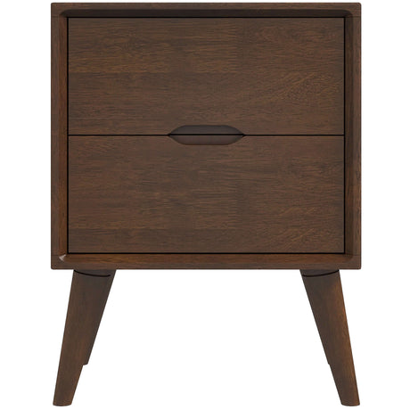 Alexandra Brown Night Stand with 2 Drawers - AFC00103 - Luna Furniture