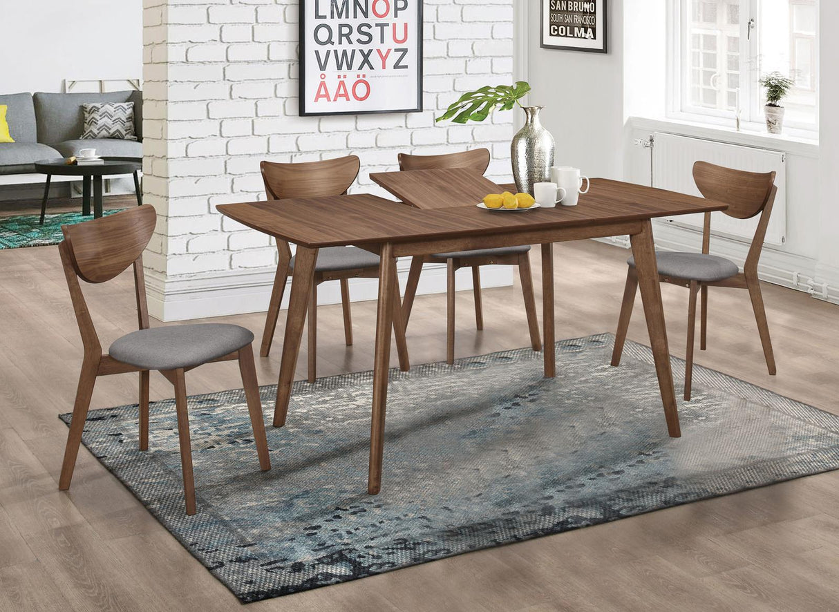 Alfredo Natural Walnut/Gray 5-Piece Dining Set from Coaster - Luna Furniture