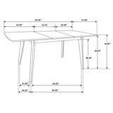 Alfredo Natural Walnut/Gray 5-Piece Dining Set from Coaster - Luna Furniture