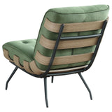 Aloma Armless Tufted Accent Chair Green - 907502 - Luna Furniture