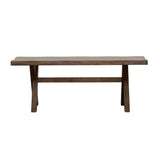 Alston X-shaped Dining Bench Knotty Nutmeg - 106383 - Luna Furniture