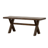 Alston X-shaped Dining Bench Knotty Nutmeg - 106383 - Luna Furniture