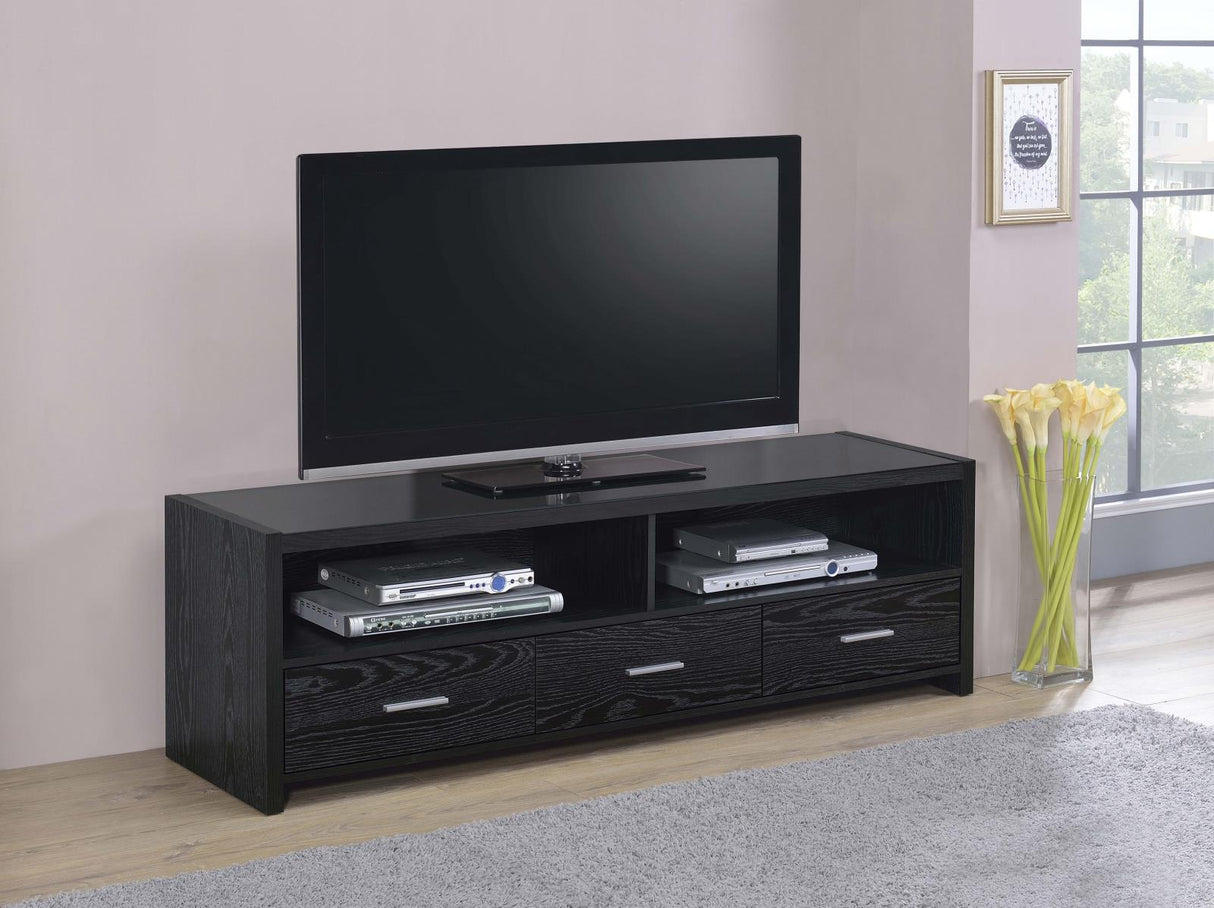 Alton 62" 3-Drawer TV Console Black Oak from Coaster - Luna Furniture