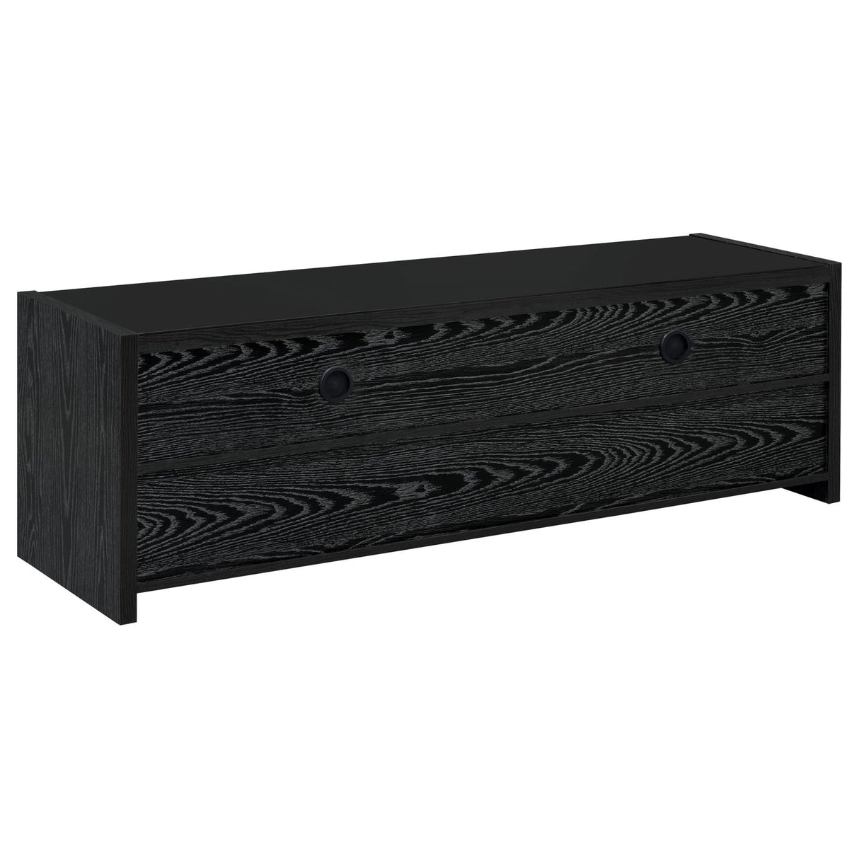 Alton 62" 3-Drawer TV Console Black Oak from Coaster - Luna Furniture