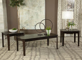 Amaro 3-Piece Occasional Set Dark Brown from Coaster - Luna Furniture