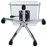 Amaturo Clear/Chrome Office Chair with Casters from Coaster - Luna Furniture