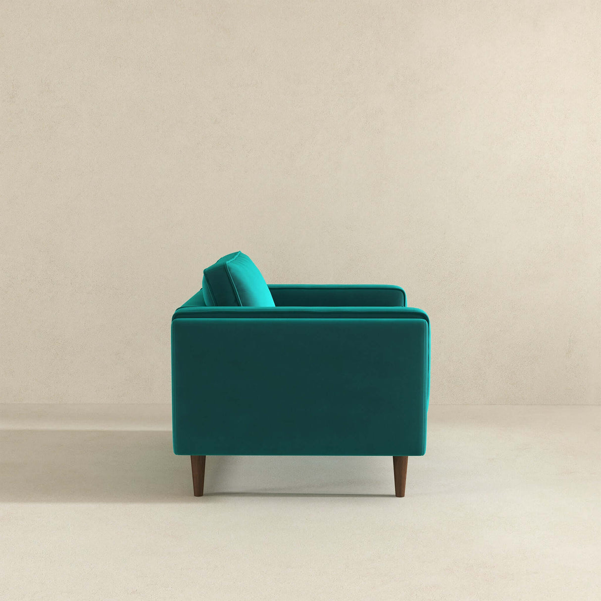 Amber Teal Velvet Lounge Chair - AFC00211 - Luna Furniture