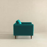 Amber Teal Velvet Lounge Chair - AFC00211 - Luna Furniture