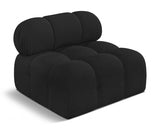 Ames Boucle Fabric Living Room Chair Black from Meridian - Luna Furniture