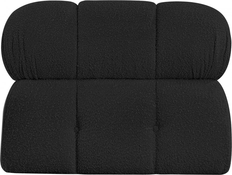 Ames Boucle Fabric Living Room Chair Black from Meridian - Luna Furniture