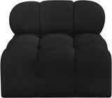 Ames Boucle Fabric Living Room Chair Black from Meridian - Luna Furniture