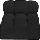 Ames Boucle Fabric Living Room Chair Black from Meridian - Luna Furniture