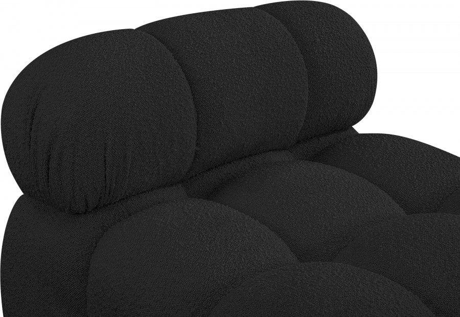 Ames Boucle Fabric Living Room Chair Black from Meridian - Luna Furniture