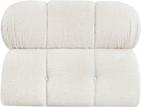 Ames Boucle Fabric Living Room Chair Cream from Meridian - Luna Furniture