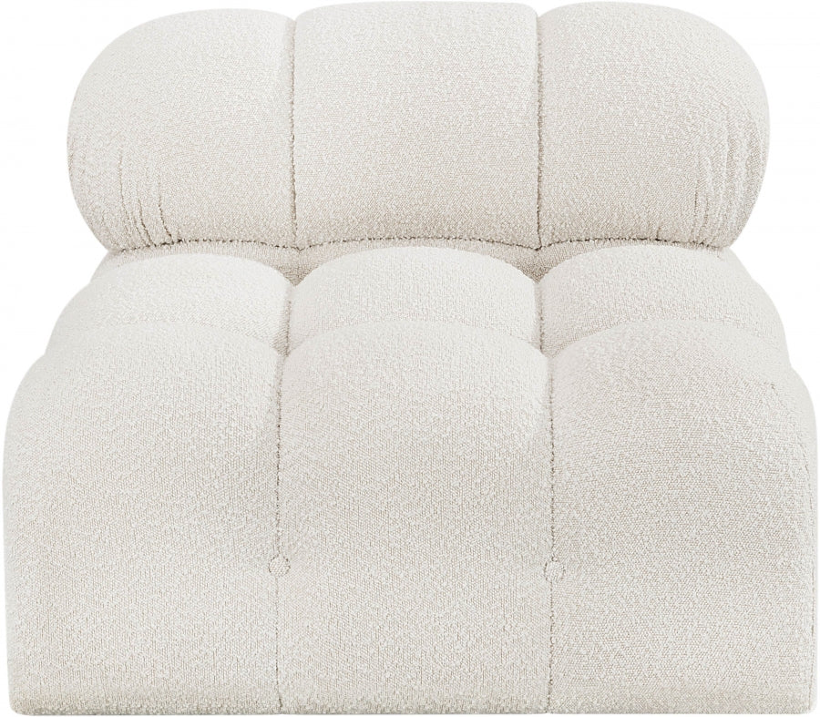 Ames Boucle Fabric Living Room Chair Cream from Meridian - Luna Furniture