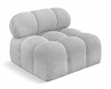 Ames Boucle Fabric Living Room Chair Grey from Meridian - Luna Furniture