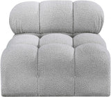 Ames Boucle Fabric Living Room Chair Grey from Meridian - Luna Furniture