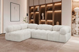 Ames Boucle Fabric Sectional Cream from Meridian - Luna Furniture