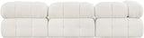 Ames Boucle Fabric Sectional Cream from Meridian - Luna Furniture