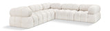 Ames Boucle Fabric Sectional Cream from Meridian - Luna Furniture