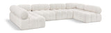 Ames Boucle Fabric Sectional Cream from Meridian - Luna Furniture