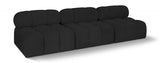 Ames Boucle Fabric Sofa Black from Meridian - Luna Furniture