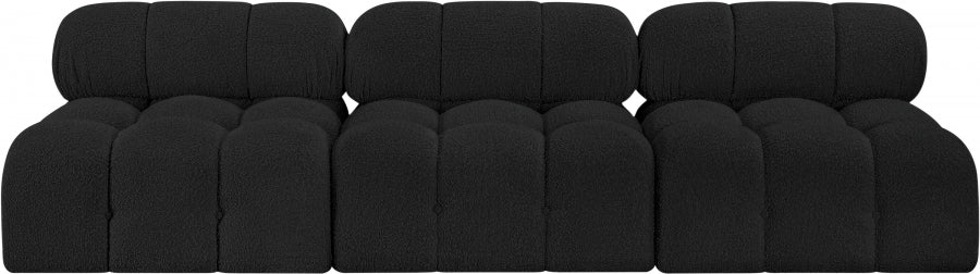 Ames Boucle Fabric Sofa Black from Meridian - Luna Furniture