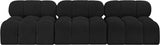 Ames Boucle Fabric Sofa Black from Meridian - Luna Furniture