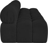 Ames Boucle Fabric Sofa Black from Meridian - Luna Furniture