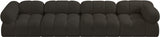 Ames Boucle Fabric Sofa Brown from Meridian - Luna Furniture