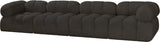 Ames Boucle Fabric Sofa Brown from Meridian - Luna Furniture