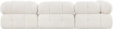 Ames Boucle Fabric Sofa Cream from Meridian - Luna Furniture