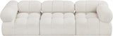 Ames Boucle Fabric Sofa Cream from Meridian - Luna Furniture