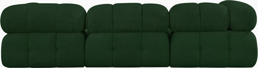 Ames Boucle Fabric Sofa Green from Meridian - Luna Furniture