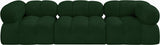 Ames Boucle Fabric Sofa Green from Meridian - Luna Furniture