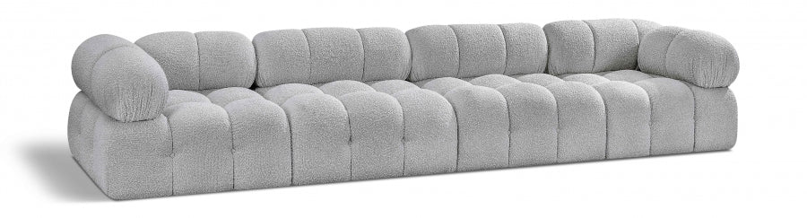 Ames Boucle Fabric Sofa Grey from Meridian - Luna Furniture