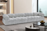 Ames Boucle Fabric Sofa Grey from Meridian - Luna Furniture