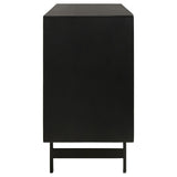 Aminah Natural/Black 3-Door Wooden Accent Cabinet from Coaster - Luna Furniture