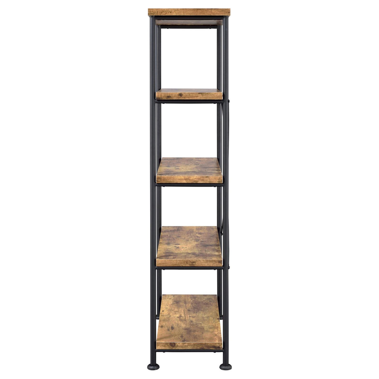 Analiese Antique Nutmeg 4-Shelf Bookcase from Coaster - Luna Furniture