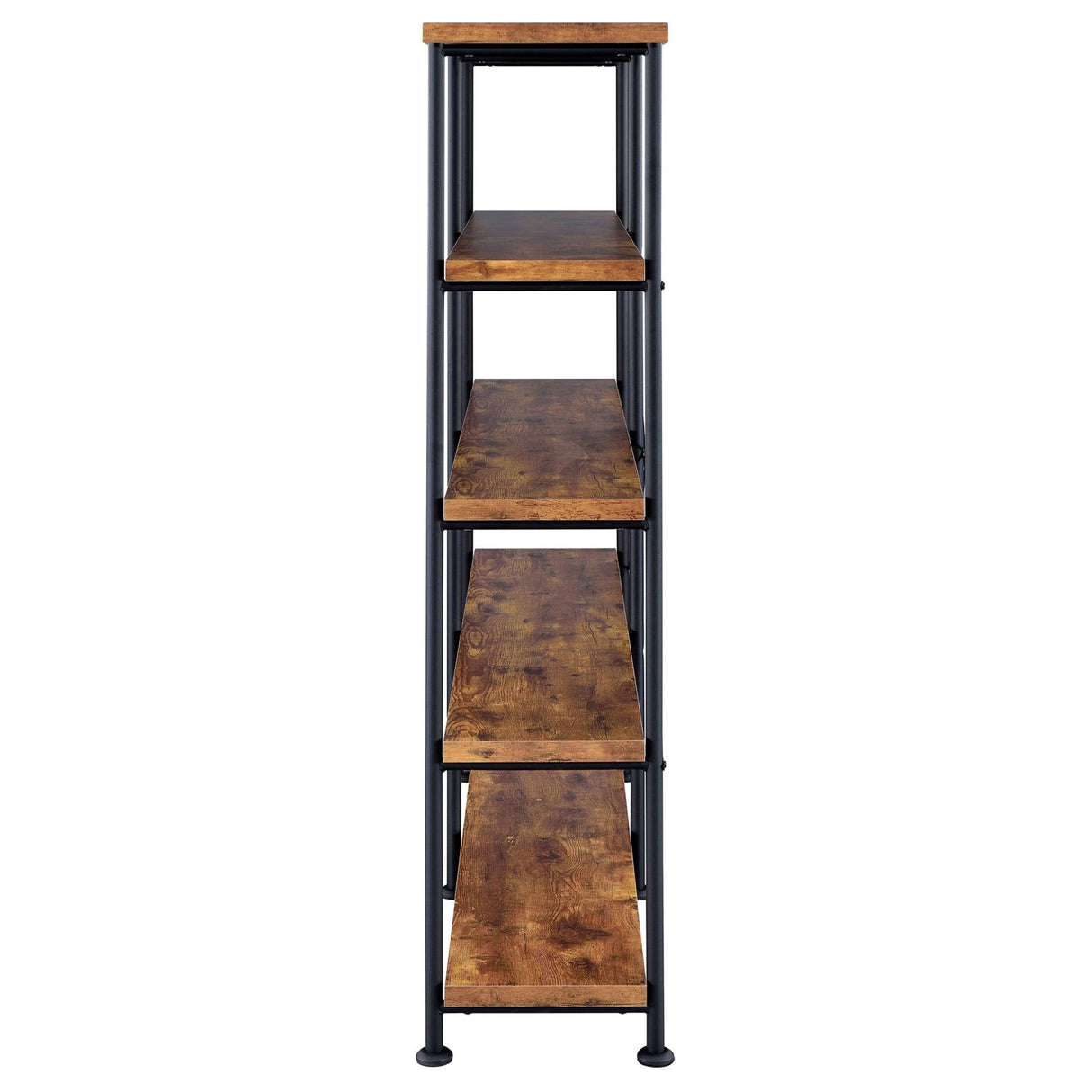 Analiese Antique Nutmeg 4-Shelf Open Bookcase from Coaster - Luna Furniture