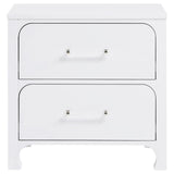 Anastasia 2-drawer Nightstand Bedside Table Pearl White from Coaster - Luna Furniture