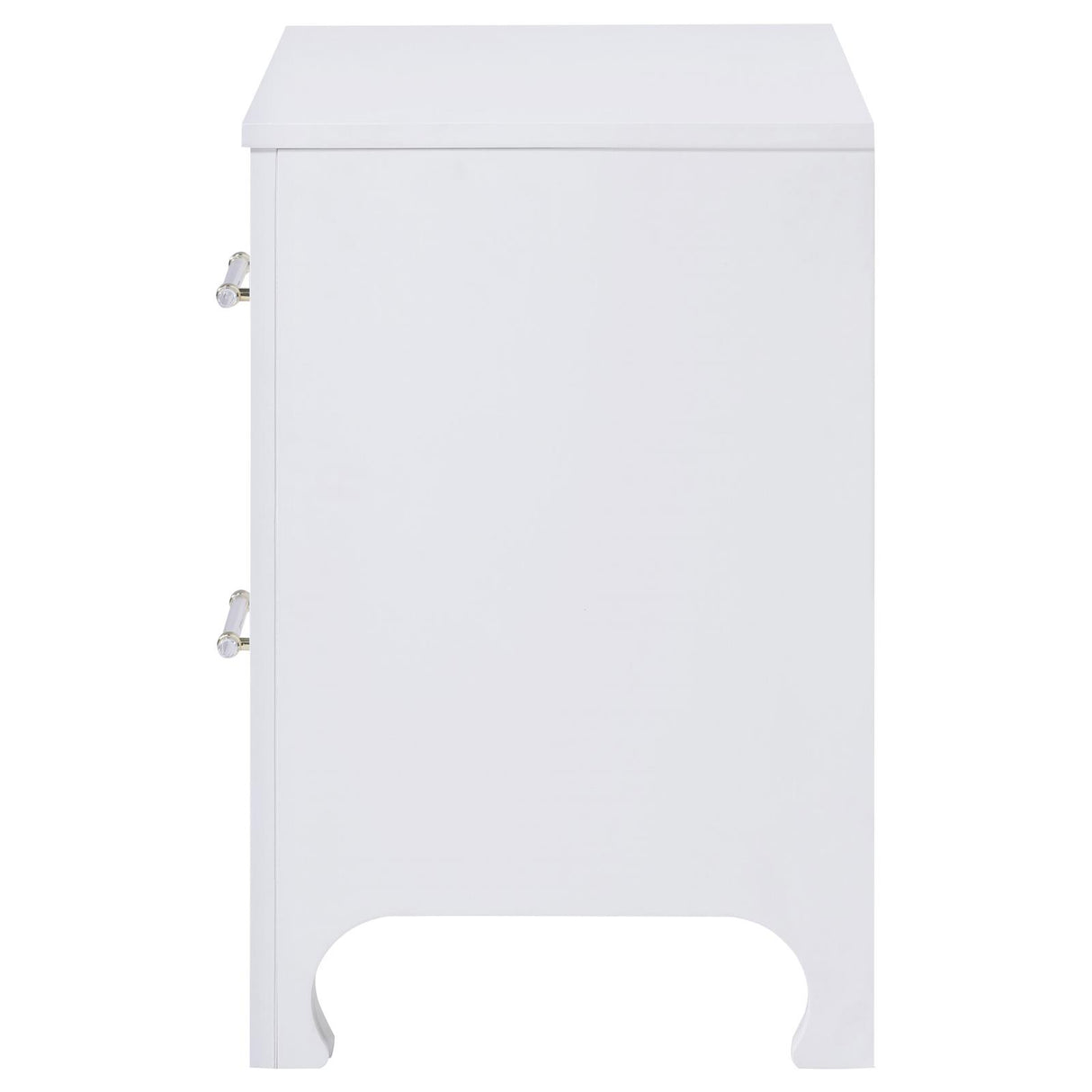 Anastasia 2-drawer Nightstand Bedside Table Pearl White from Coaster - Luna Furniture