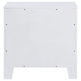 Anastasia 2-drawer Nightstand Bedside Table Pearl White from Coaster - Luna Furniture