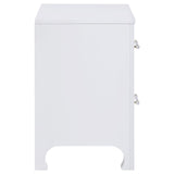 Anastasia 2-drawer Nightstand Bedside Table Pearl White from Coaster - Luna Furniture