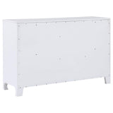 Anastasia 6-drawer Bedroom Dresser Pearl White from Coaster - Luna Furniture