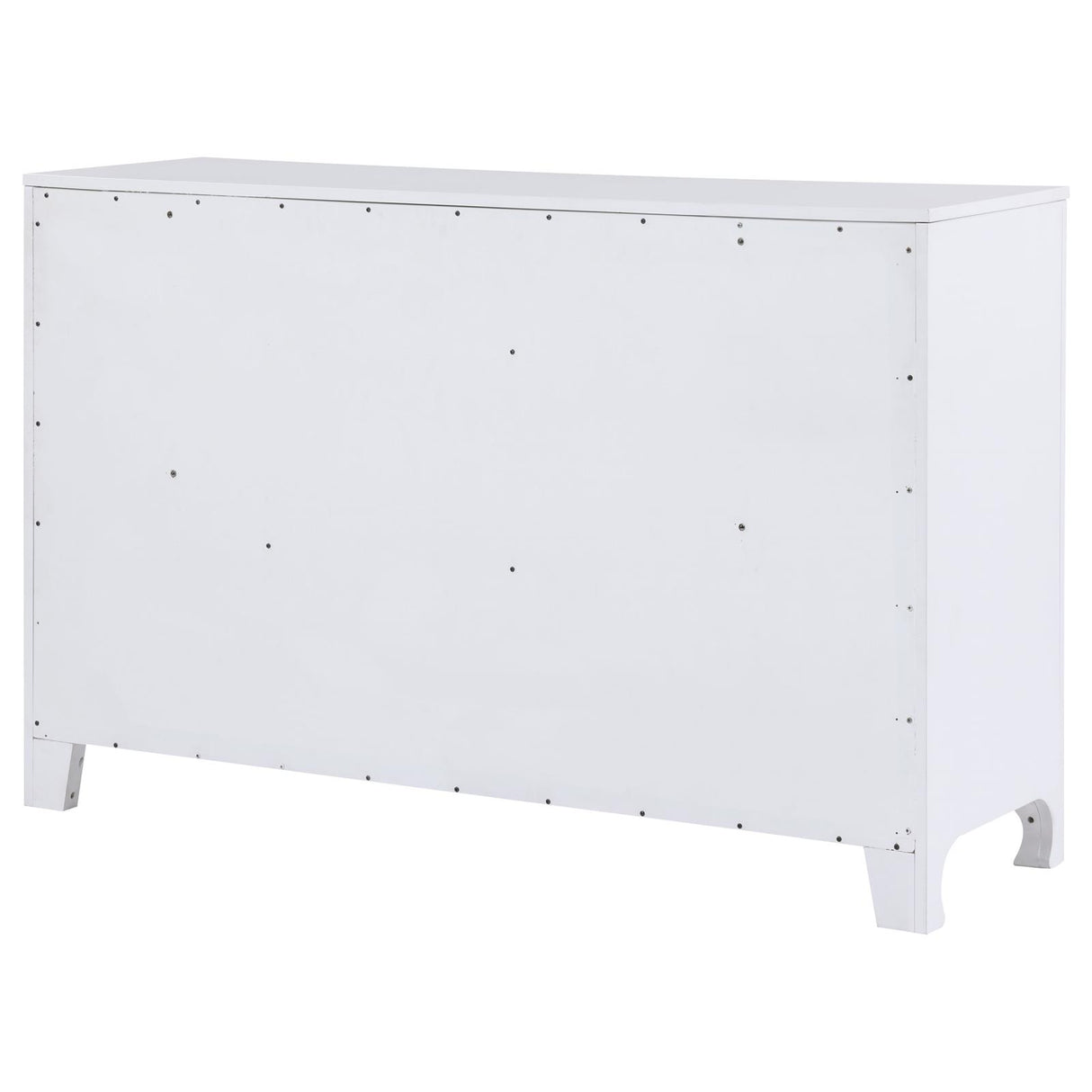 Anastasia 6-drawer Bedroom Dresser Pearl White from Coaster - Luna Furniture